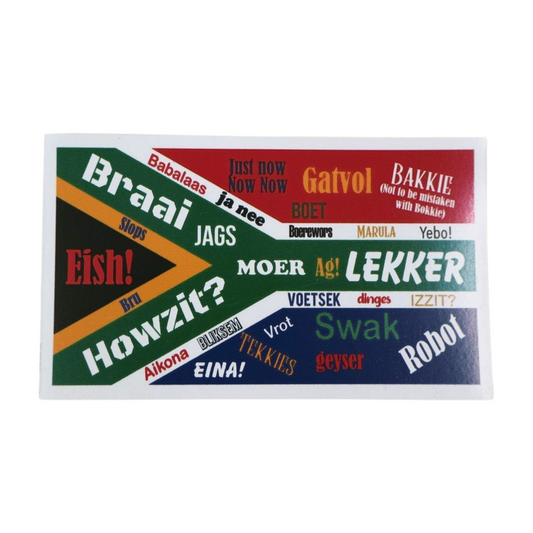 Magnet - South African Flag Funny magent (Slim Magnet) Mooshimoo