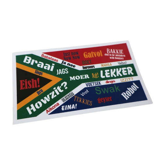 Magnet - South African Flag Funny magent (Slim Magnet) Mooshimoo