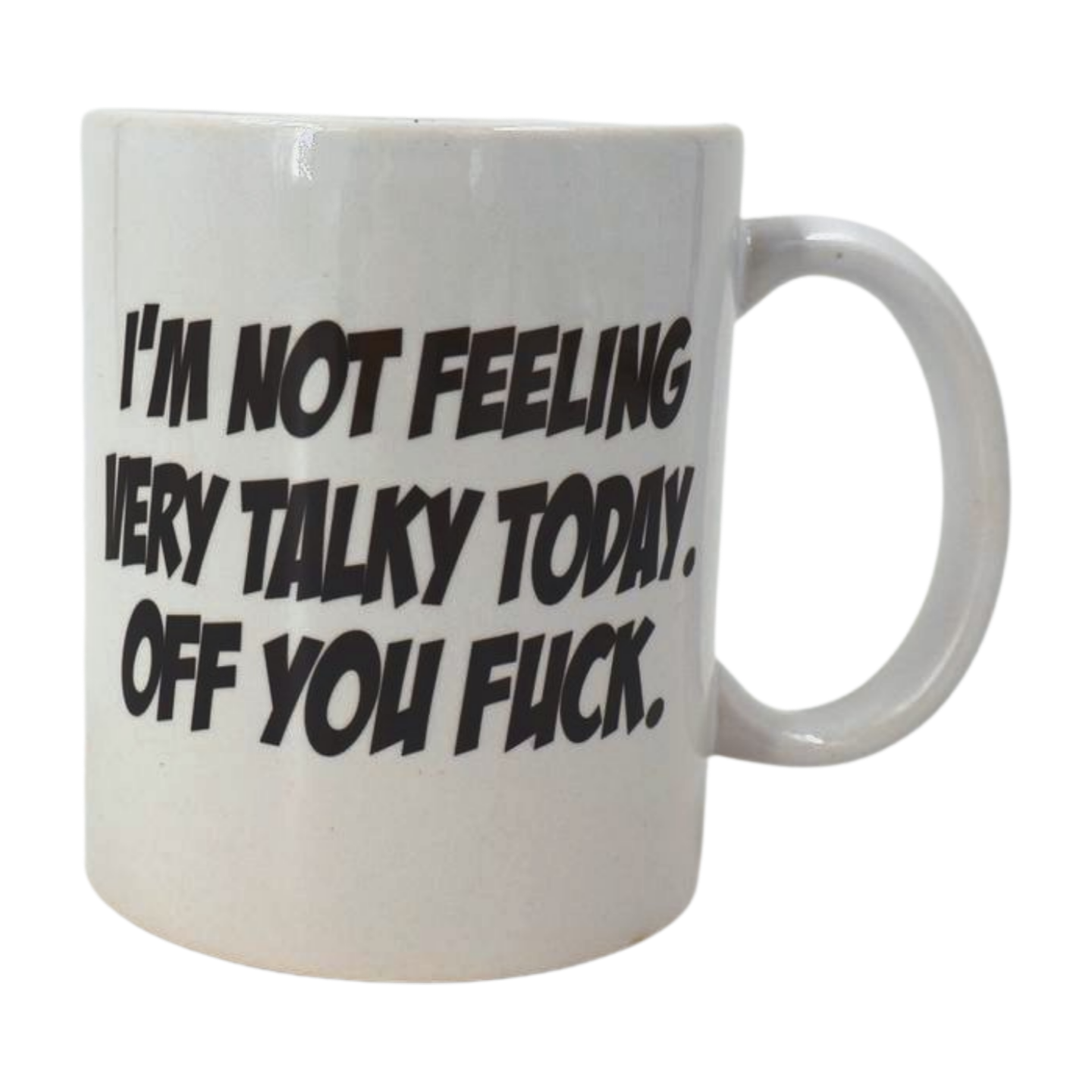 Mug - I'm not feeling very talky today. Off you f**