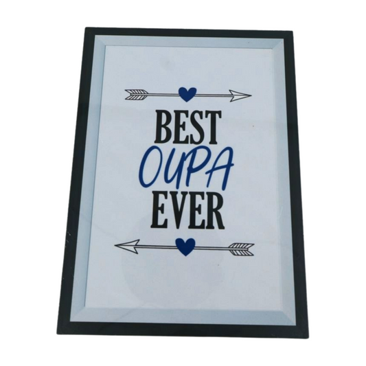 Wooden Sign - Best Oupa Ever Mooshimoo