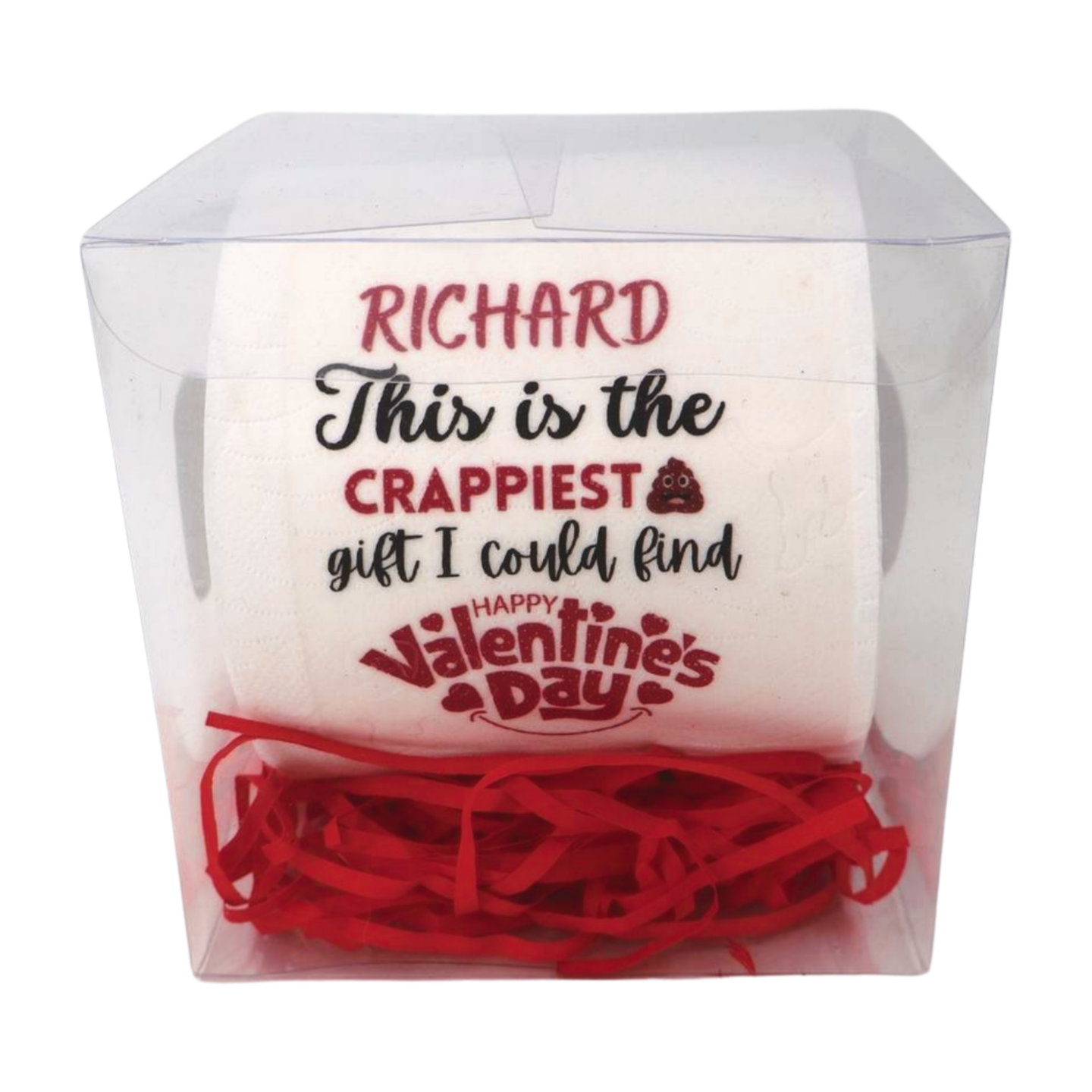Personalised Toilet Paper - (name) This is the crappiest gift I could find, Happy Valentines day