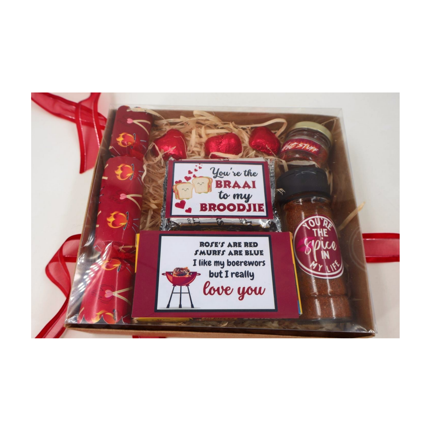 Valentines Braai Gift Box (20cm by 20cm) Just Fun Gifts