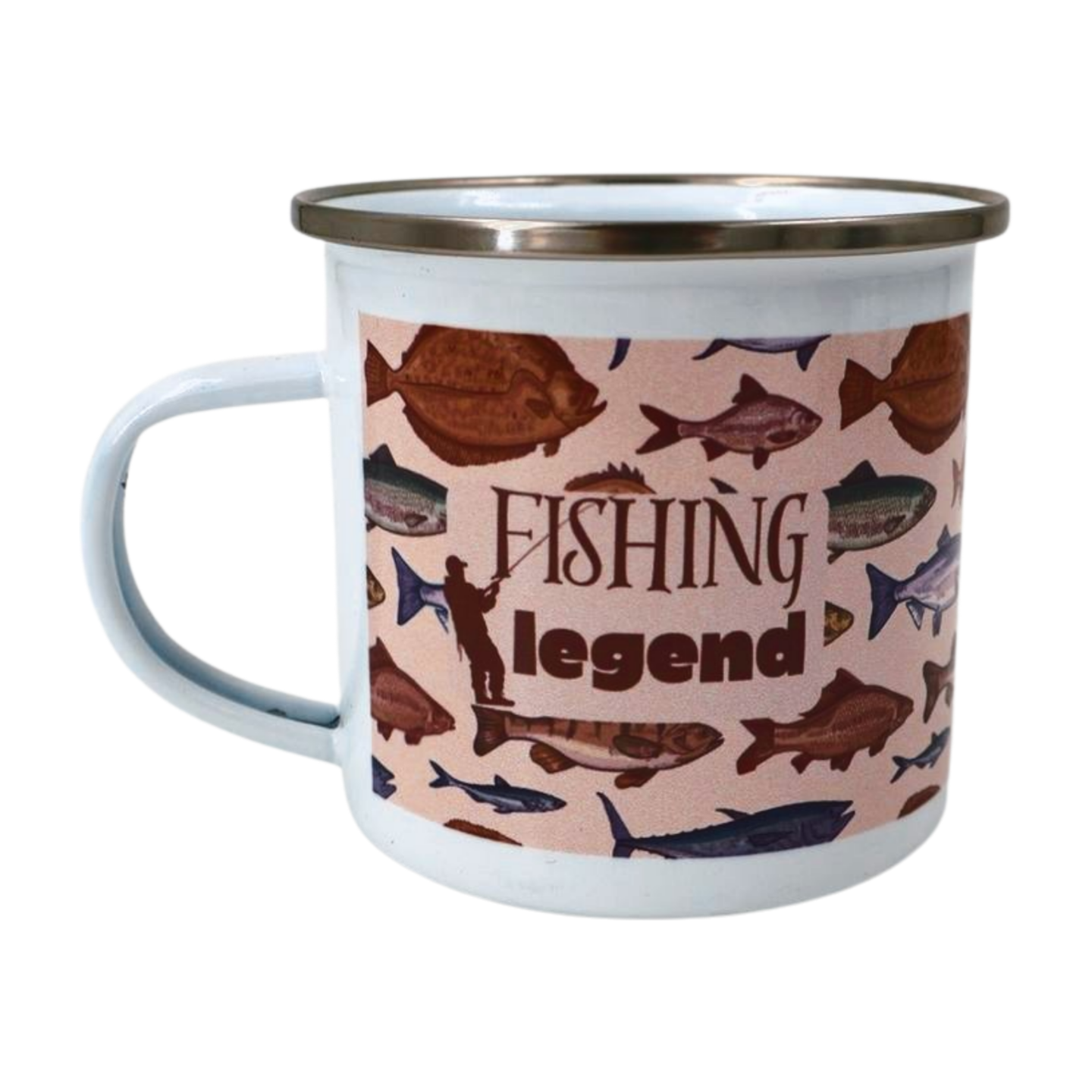Mug Enamel - Fishing Legend Just Fun Gifts
