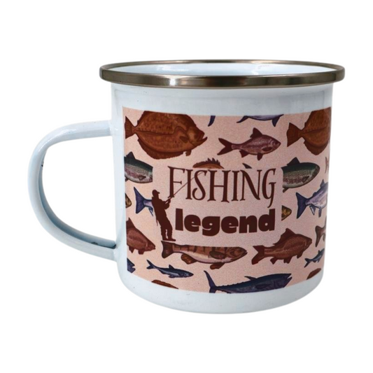 Mug Enamel - Fishing Legend Just Fun Gifts