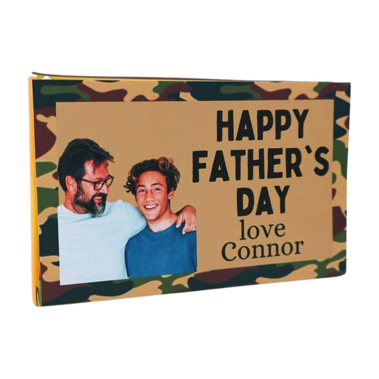 Personalised Striker - Happy Father's Day (insert photo and name) (camo design) Just Fun Gifts