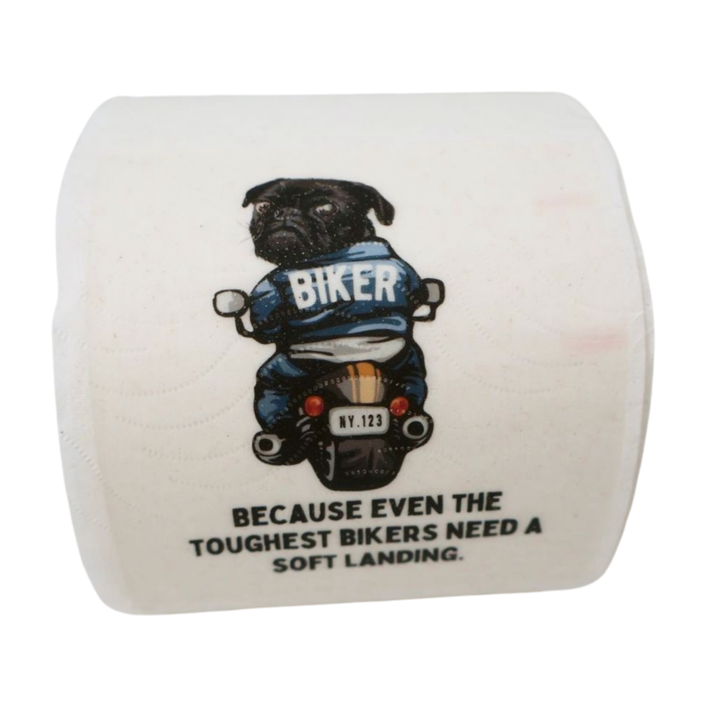 Toilet Paper - Biker dog "because even the toughest bikers need a soft landing Just Fun Gifts