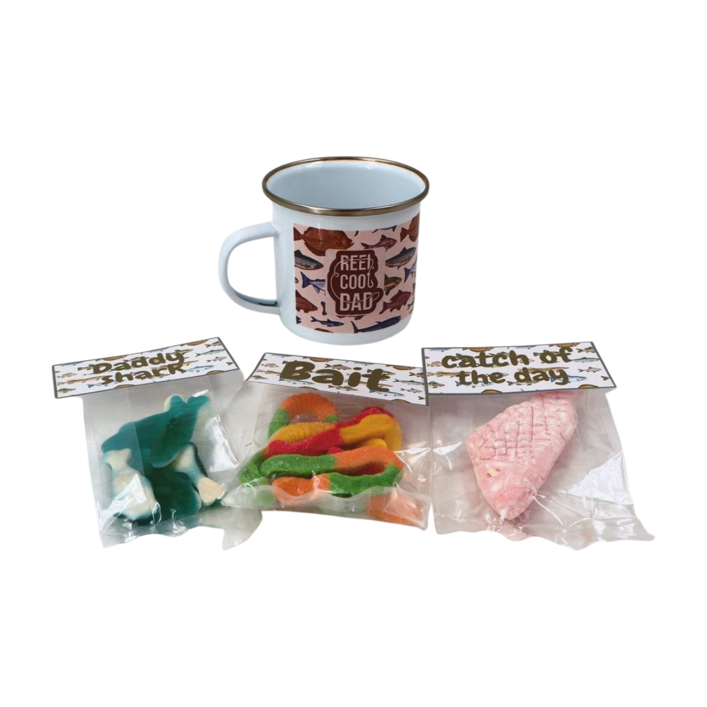 Fishing Mug - with treats "Reel cool dad" Just Fun Gifts