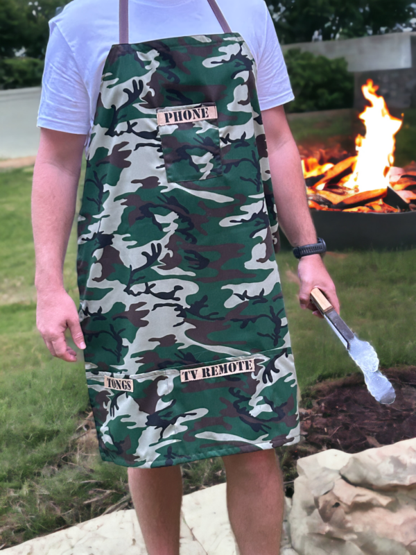 Camo Apron – With fun labels