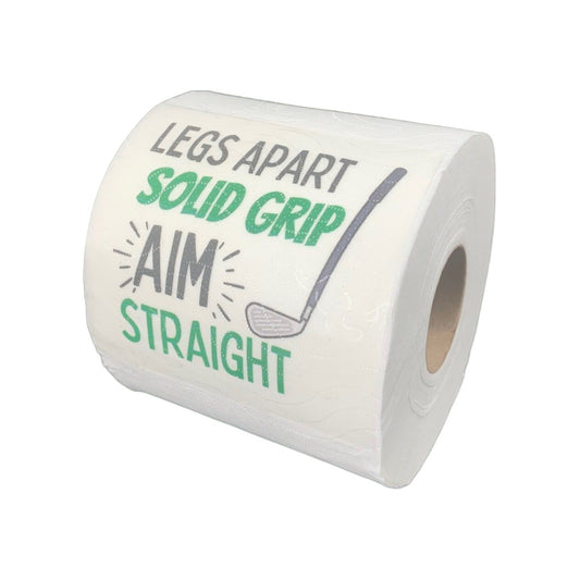 Toilet Paper – Legs apart solid grip aim straight