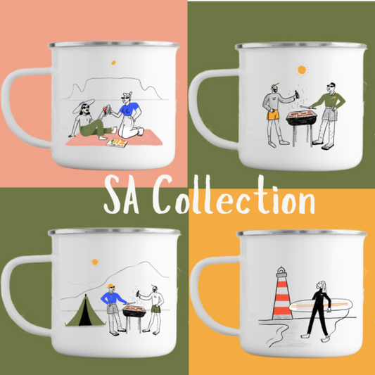 SA Collection – Enamel Mug Set (4-Pack)