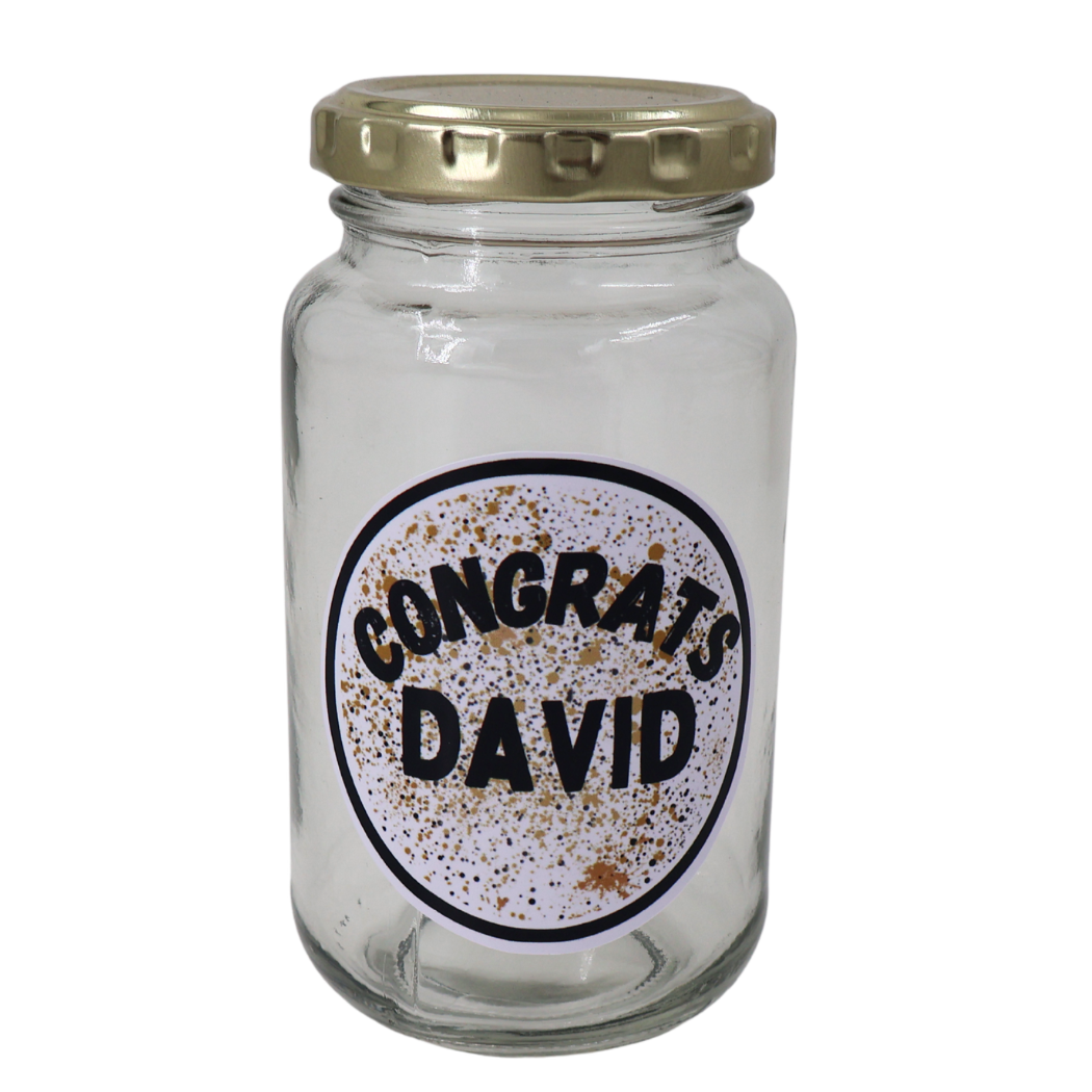 Jar with personalised message Just Fun Gifts