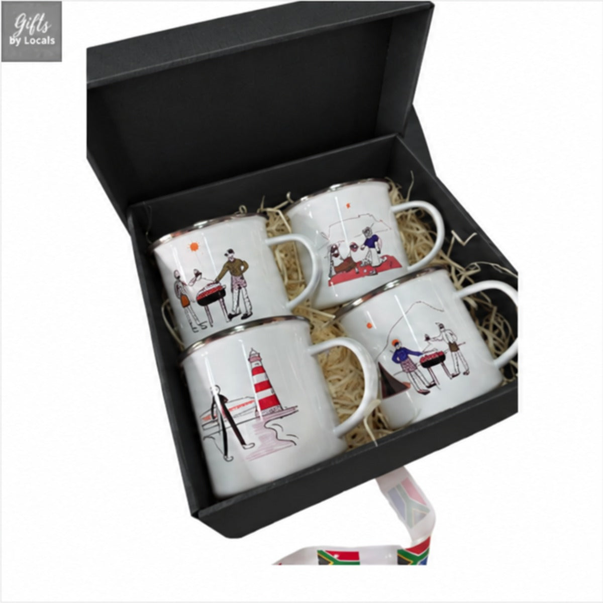 SA Collection – Enamel Mug Set (4-Pack) Just Fun Gifts