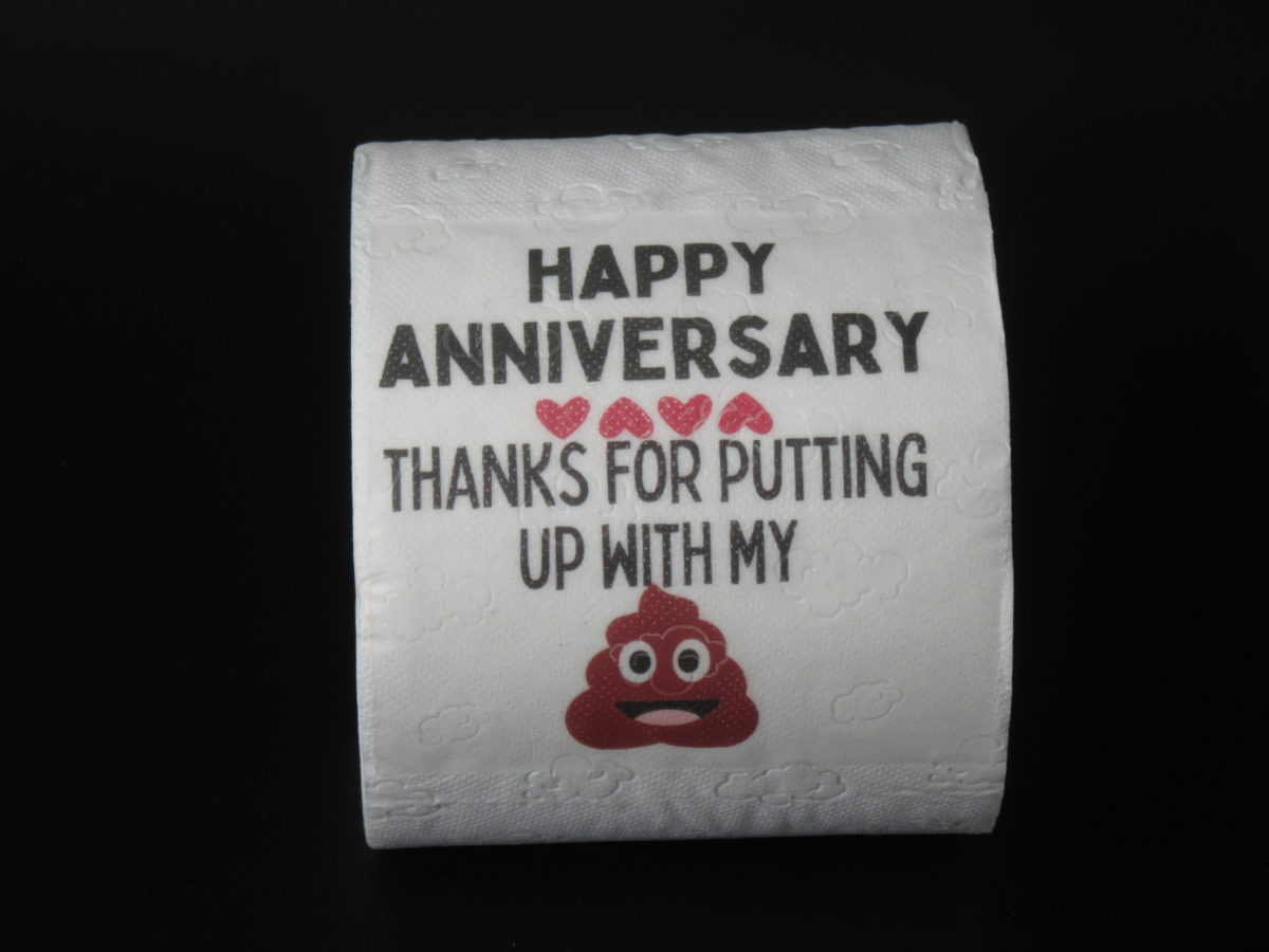 Toilet Paper - Happy Anniversary - Gifts by Locals