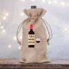 hessian wine bag gift for teachers