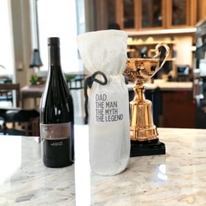 wine bag with printing dad gift
