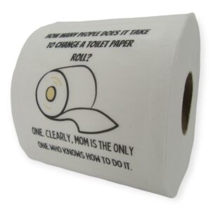 funny toilet paper gift for a mom and family