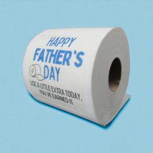 funny gift toilet paper printed saying about fathers day