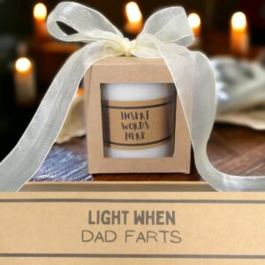 Funny candle gift for a dad