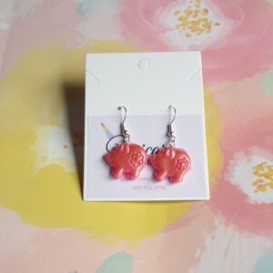 Handmade Piggy Earrings Gift