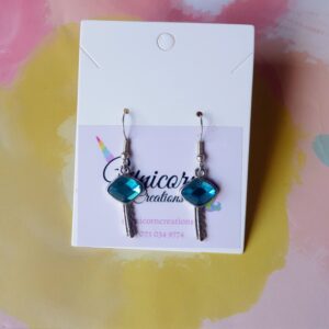Blue Key earrings
