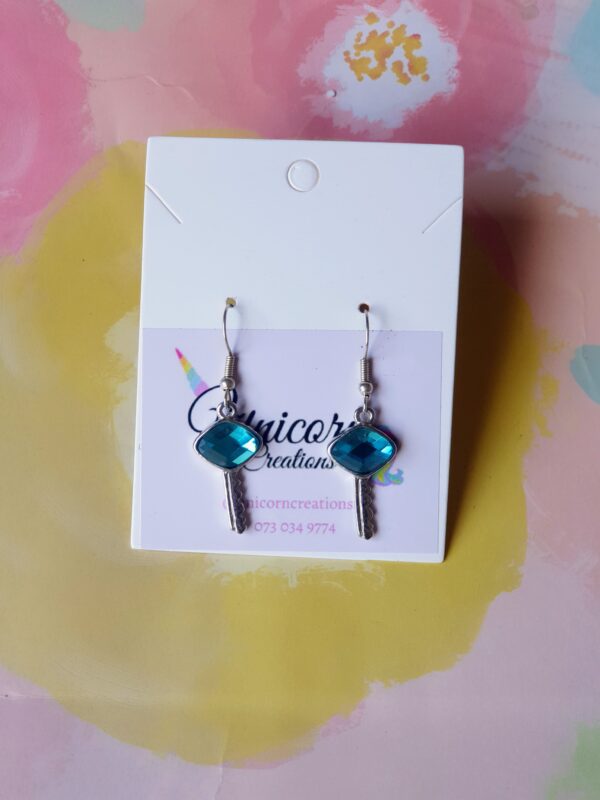 Blue Key earrings