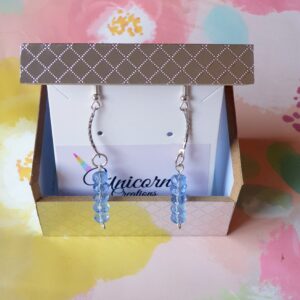 Ble beaded earrings with gift box