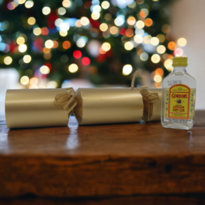 Christmas cracker with mini gordons gin