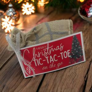 mini tic tac toe on the go christmas theme