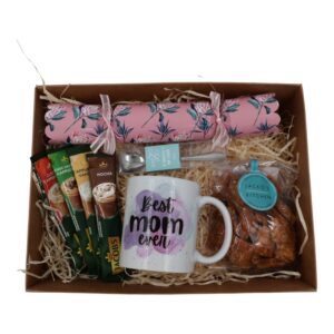 mom coffee gift hamper with mug and unique gifts