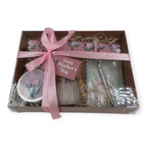 pamper gift set for mom with protea products and soap