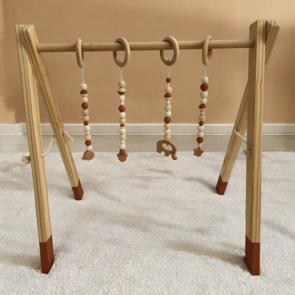 wooden baby gym handmade gift