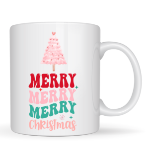 Christmas mug gift pink design